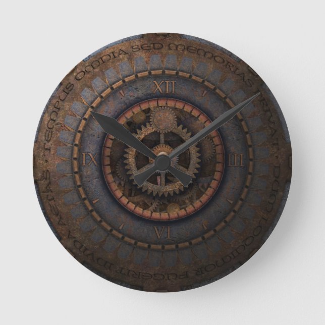 Horloge Ronde Steampunk Clock (Recto)
