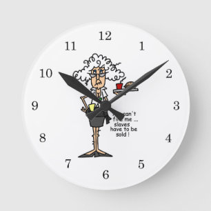 Horloge Ronde Stella avec l'humour d'attitude