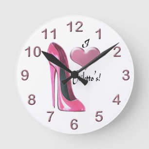 Horloge Ronde Stiletto shoe Art Clocks