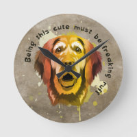 Style pop art Golden Retriever