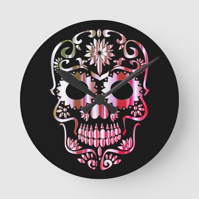 Horloge Ronde Stylish skull (Recto)