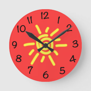 Horloge Ronde Sun génial