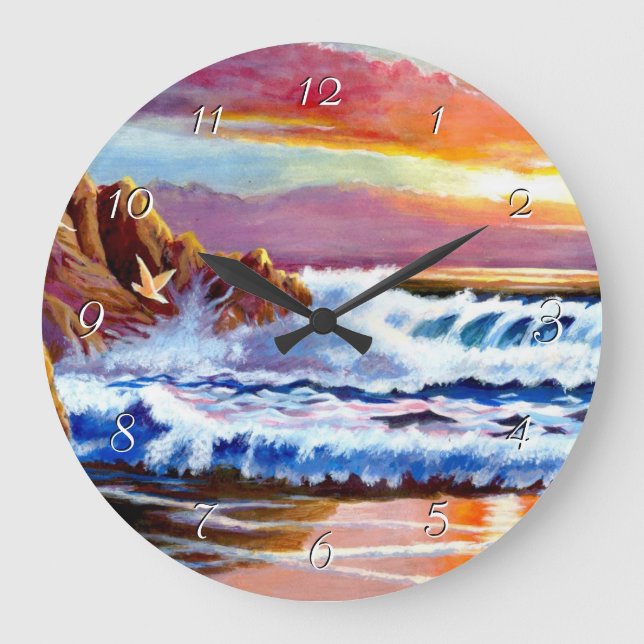 Horloge ronde Sunrise Beach (Recto)