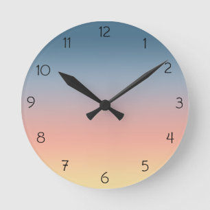 Horloge Ronde Sunset Gradient