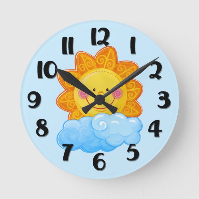 Horloge Ronde Sunshine Wall Clock (Recto)