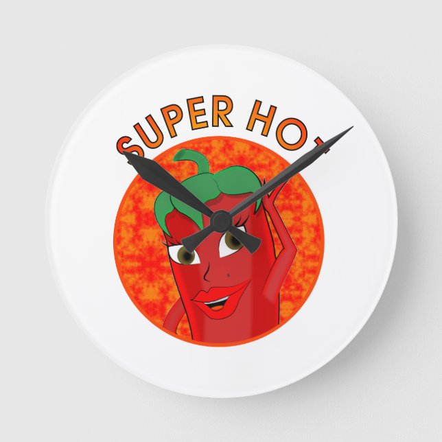 Horloge Ronde Super Hot Pepper Diva (Recto)
