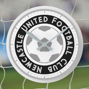 Horloge Ronde Supporter de football ou partisan de football. Clu