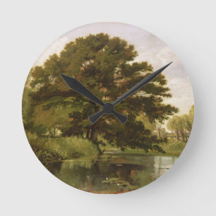 Horloge Ronde Sur ISIS, Waterperry, Oxfordshire, 1806 (huile