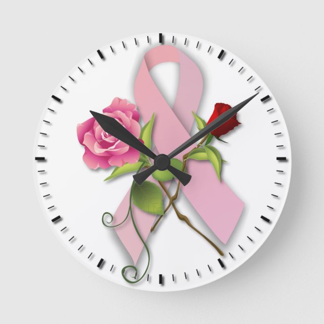 Horloge Ronde Survivant du cancer du sein (Recto)