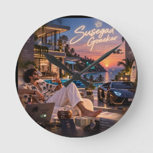 Horloge Ronde Susegad Goaekar • Mêmes Vibrations Rêves Plus Gran