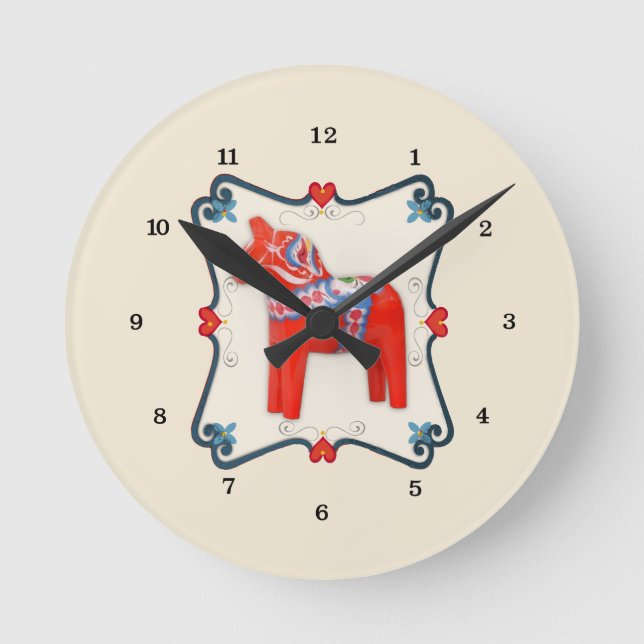 Horloge Ronde Swedish Dala (Recto)