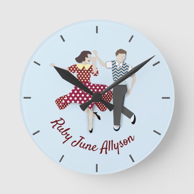 Horloge Ronde Swing Dance (Recto)