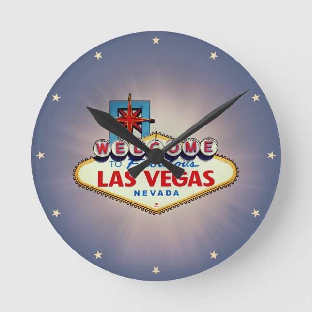 Horloge Ronde SYMBOLE DE Las Vegas (Recto)