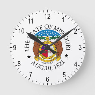 Horloge Ronde Symbole du Missouri