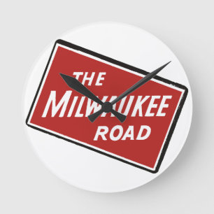 Horloge Ronde Symbole ferroviaire Milwaukee Road 2