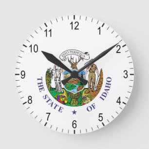 Horloge Ronde Symbole Idaho
