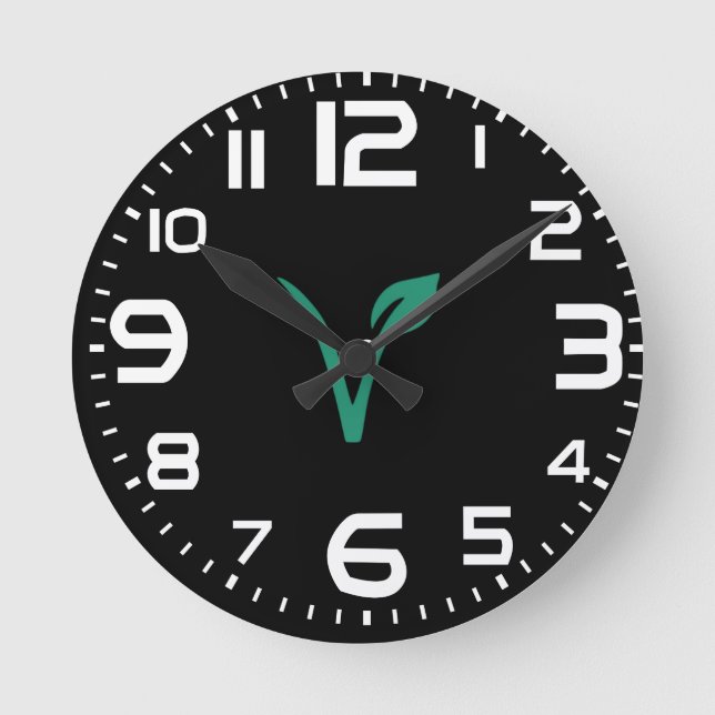 Horloge Ronde Symbole végétal (Recto)