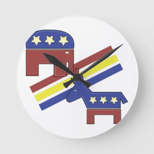 Horloge Ronde Symboles politiques