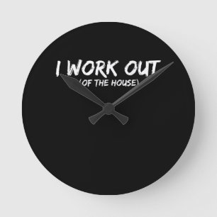 Horloge Ronde T-shirt Funny I Workout For Gym Rat - Quarantine