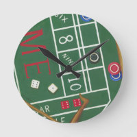 Table Casino Craps avec chips et dés