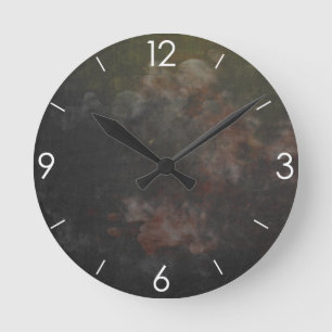 Horloge Ronde Tableau noir rustique Vintage personnalisé