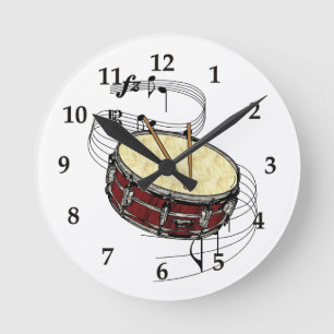 Horloge Ronde Tambour de piège