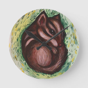 Horloge Ronde Tamia au printemps