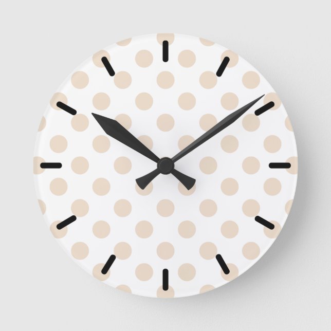 Horloge Ronde Tan pois (Recto)