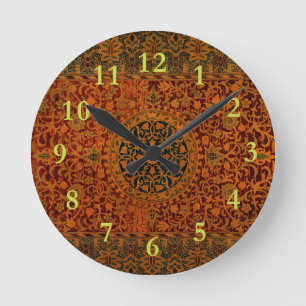 Horloge Ronde Tapisserie de William Morris Tapis Moquette