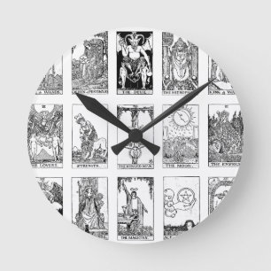 Horloge Ronde tarot antique