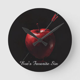 Horloge Ronde Tasse de la faute préférée d'Eve