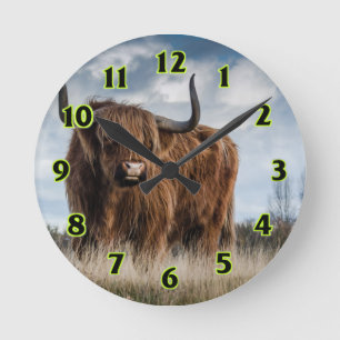 Horloge Ronde Taureau des montagnes