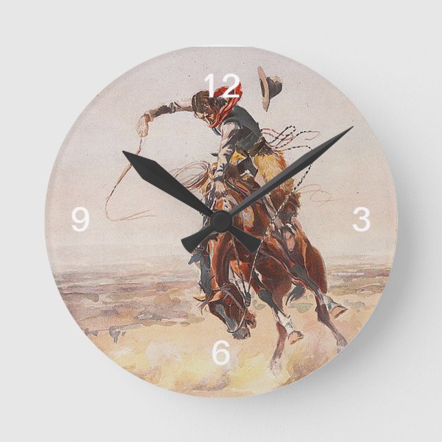 Horloge Ronde TEE Cowboy Life (Recto)