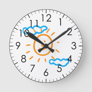 Horloge Ronde Télécharger des enfants Dessiner Transformer des e