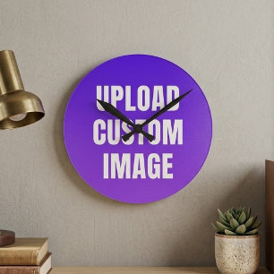 Horloge Ronde Télécharger une image personnalisée - Ajoutez la v
