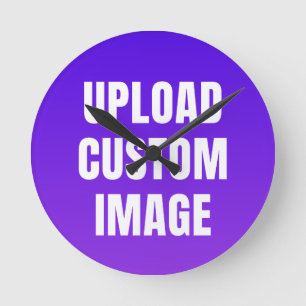 Horloge Ronde Télécharger une image personnalisée - Ajoutez la v