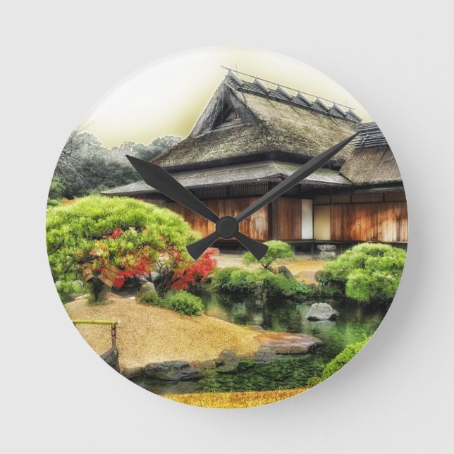 Horloge Ronde Temple japonais d'Okayama (Recto)