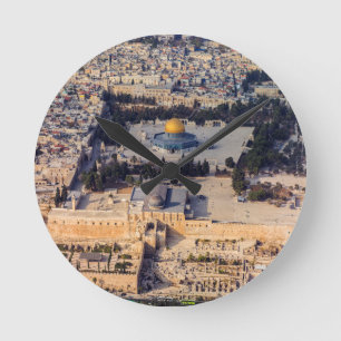 Horloge Ronde Temple Mont Vieux Ville Jérusalem Dôme du Rocher