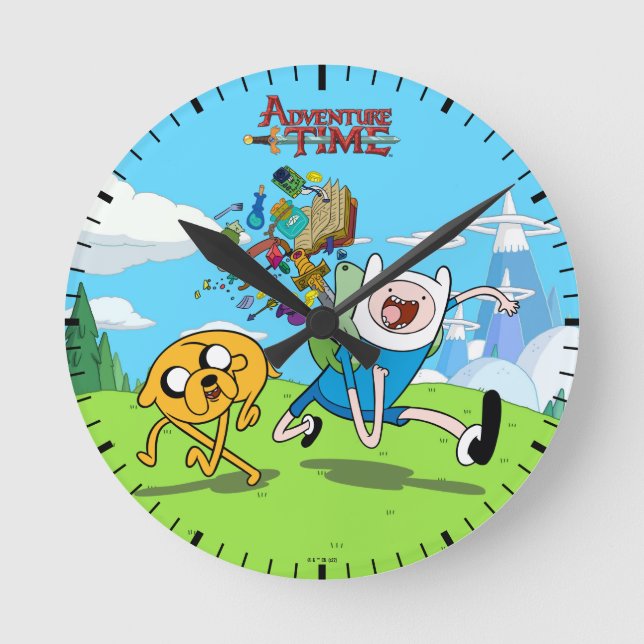 Horloge Ronde Temps d'aventure | Sac à dos Finn's Adventure Gear (Recto)