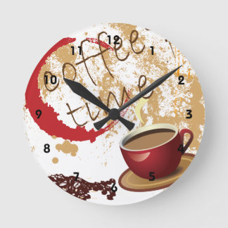 Horloge Ronde Temps de café