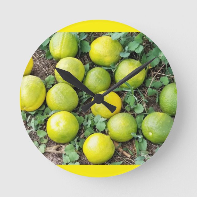 HORLOGE RONDE TEMPS LIME (Recto)