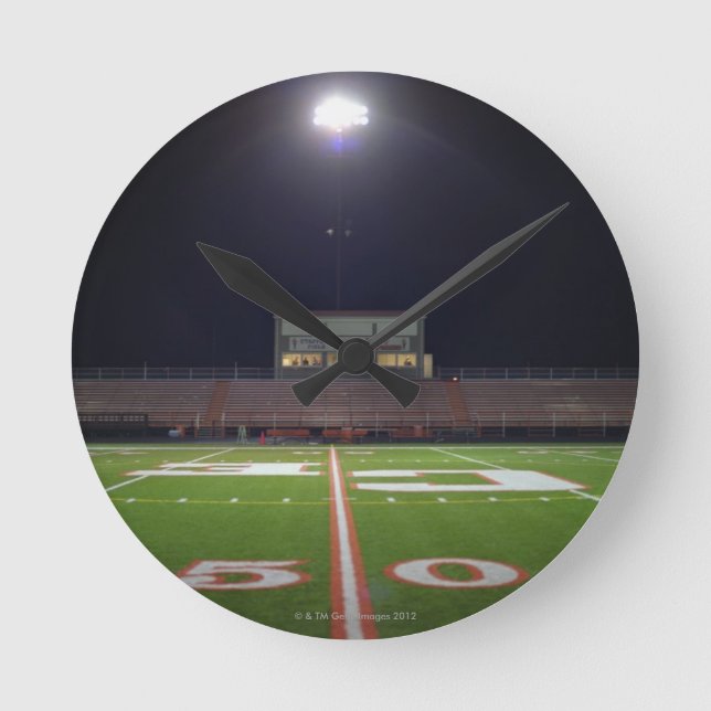 Horloge Ronde Terrain de football lumineux (Recto)