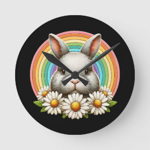 Horloge Ronde Tête de lapin