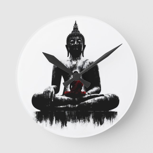 Horloge Ronde The Buddha wall clock  (Recto)