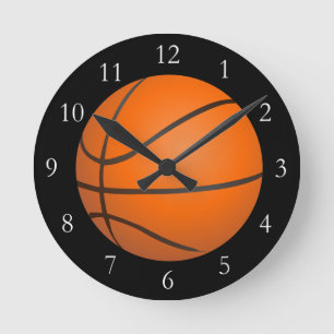 Horloge Ronde Thème de basket-ball