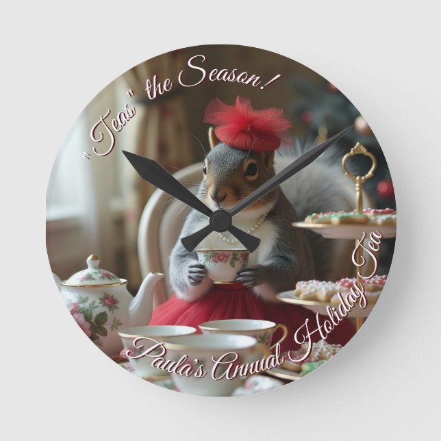 Horloge Ronde "Thés" la saison (Recto)