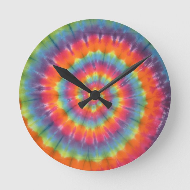 Horloge Ronde Tie Tee Dye (Recto)