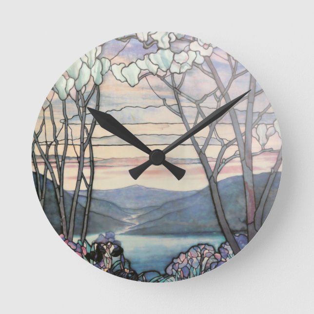 HORLOGE RONDE TIFFANY MAGNOLIAS (Recto)
