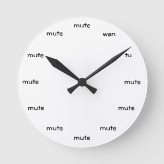 Horloge Ronde toki pona clock (white)