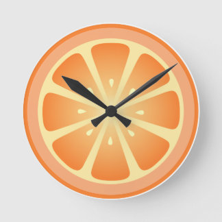Horloge Ronde Tootie fruity Orange Clock